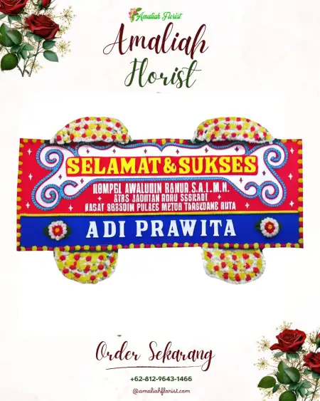 Papan Bunga Ucapan Selamat Cukir